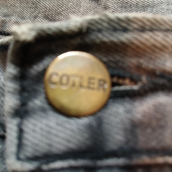 Vintage 80's faded black Cotler (brand) Flight Pants Size 30 - Picture 2 of 7